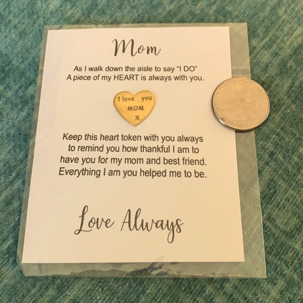 Wedding gift/token for brides mother.